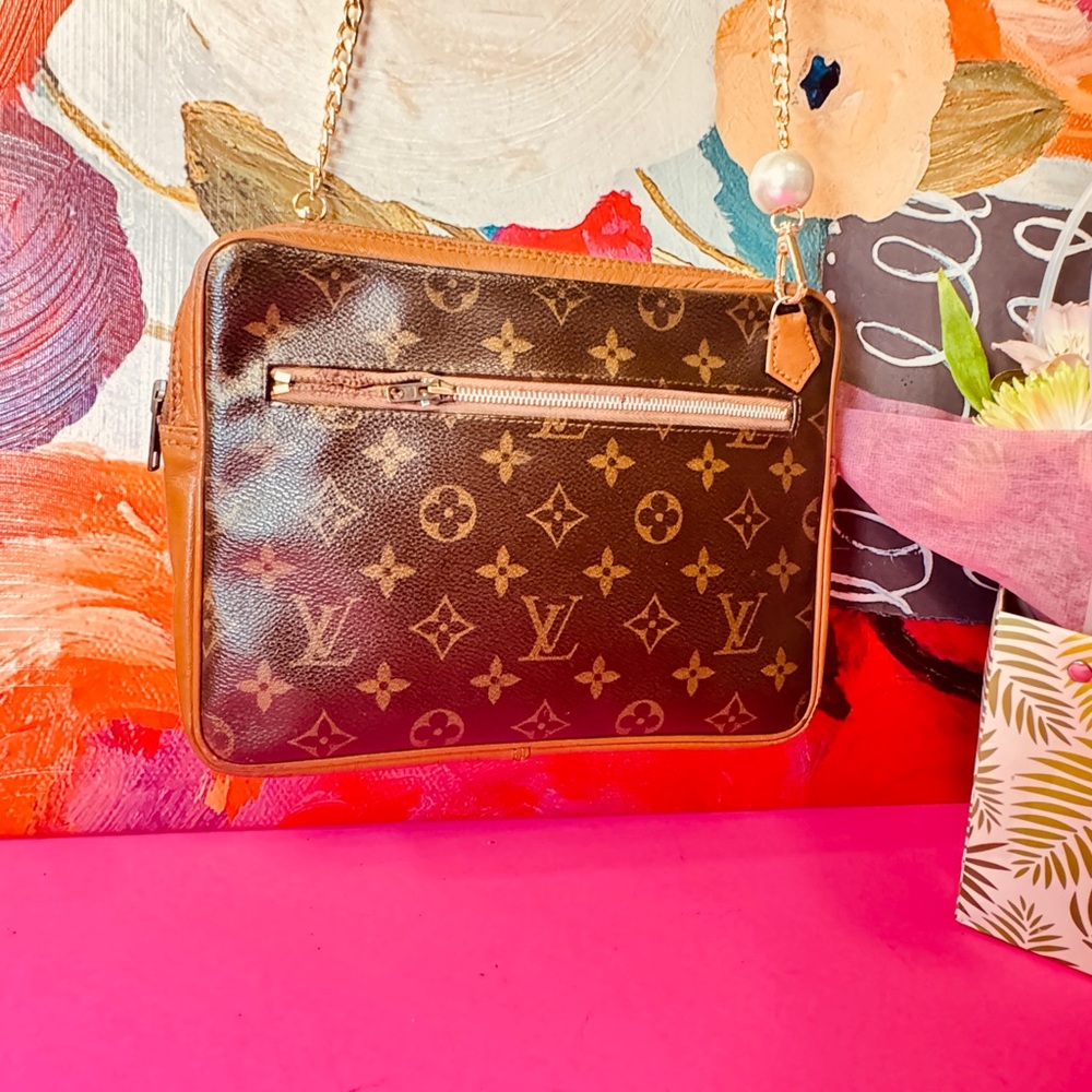 Sold out Louis Vuitton Tan and Brown Monogram Crossbody Bag - Picture 5 of 16